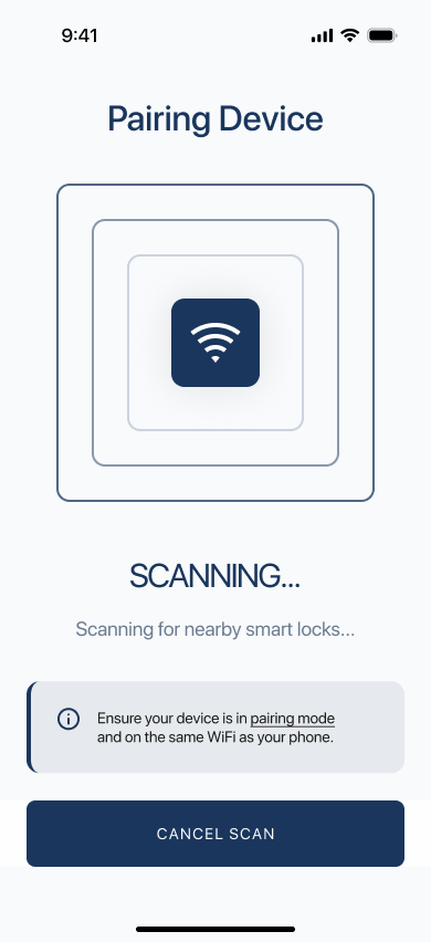 Pairing Scan Step 1